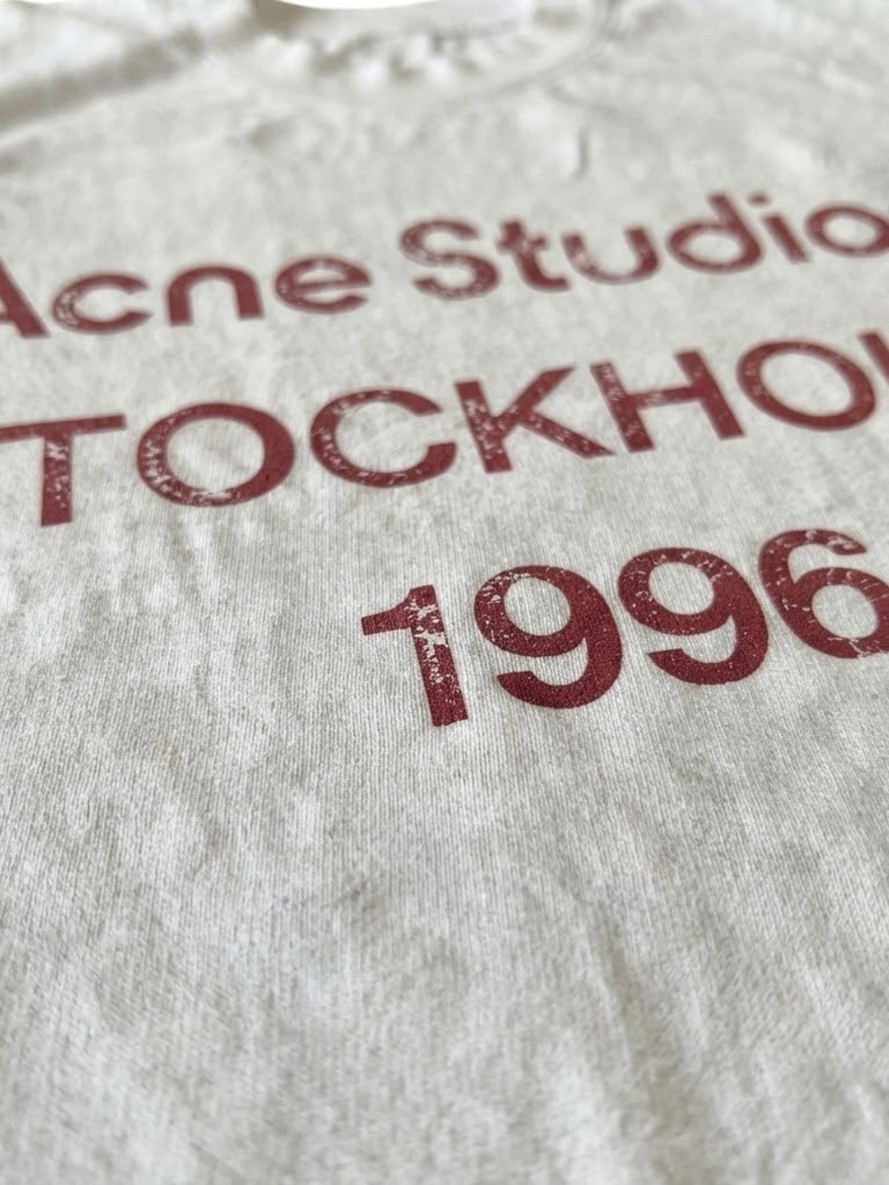 White Tee with Red 'STOCKHOLM 1996' Graphic - Picture 2 of 2